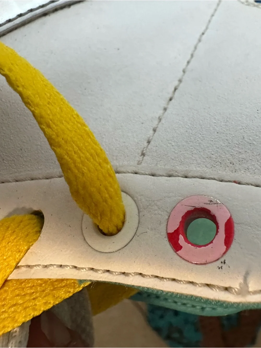 Nike tropical blazers High-Top Sneakers in White, Yellow and Teal